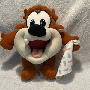 Looney Tunes Lovable Tasmanian Devil Vintage Rare findCartoon Plush Toy 1995